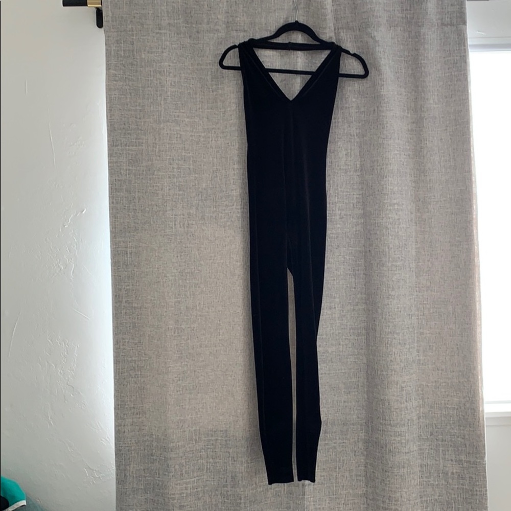 American apparel velvet jumpsuit